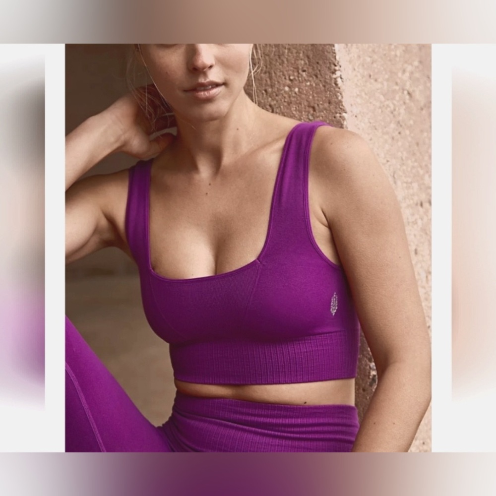 Free People Purple Sports Bra
